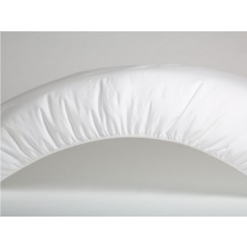 Cearceaf de pat din bumbac organic jersey alb adulti