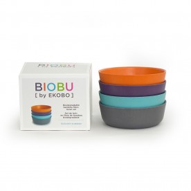 Set 4 Boluri ecologice din bambus pentru copii, Bambino 1, Biobu by Ekobo