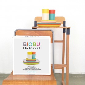 Serviciu de masa ecologic din bambus, 12 piese, Model Gusto 1, Biobu by Ekobo 