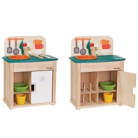 Chiuveta si Frigider din lemn ecologic PlanToys