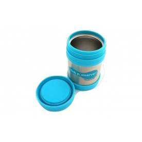 Termos alimentar din otel inoxidabil, U-Konserve, Albastru 340 ml