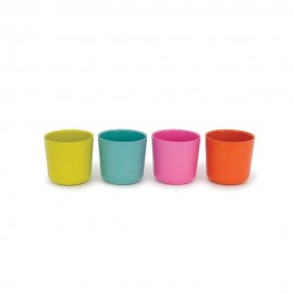 Set 4 Pahare ecologice din bambus pentru copii, model Bambino Nr 1, Biobu by Ekobo