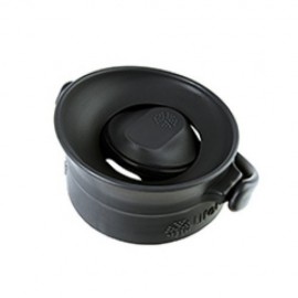 Cana termos de cafea din sticla LifeFactory, cu manson termoizolant, Portocaliu 350 ml 